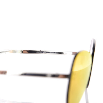 Chanel Shield Runway Sunglasses 4215 Silver Red 5 of 8