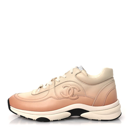 Chanel Gradiant Calfskin CC Womens Sneakers 37 Light Orange 1 of 11