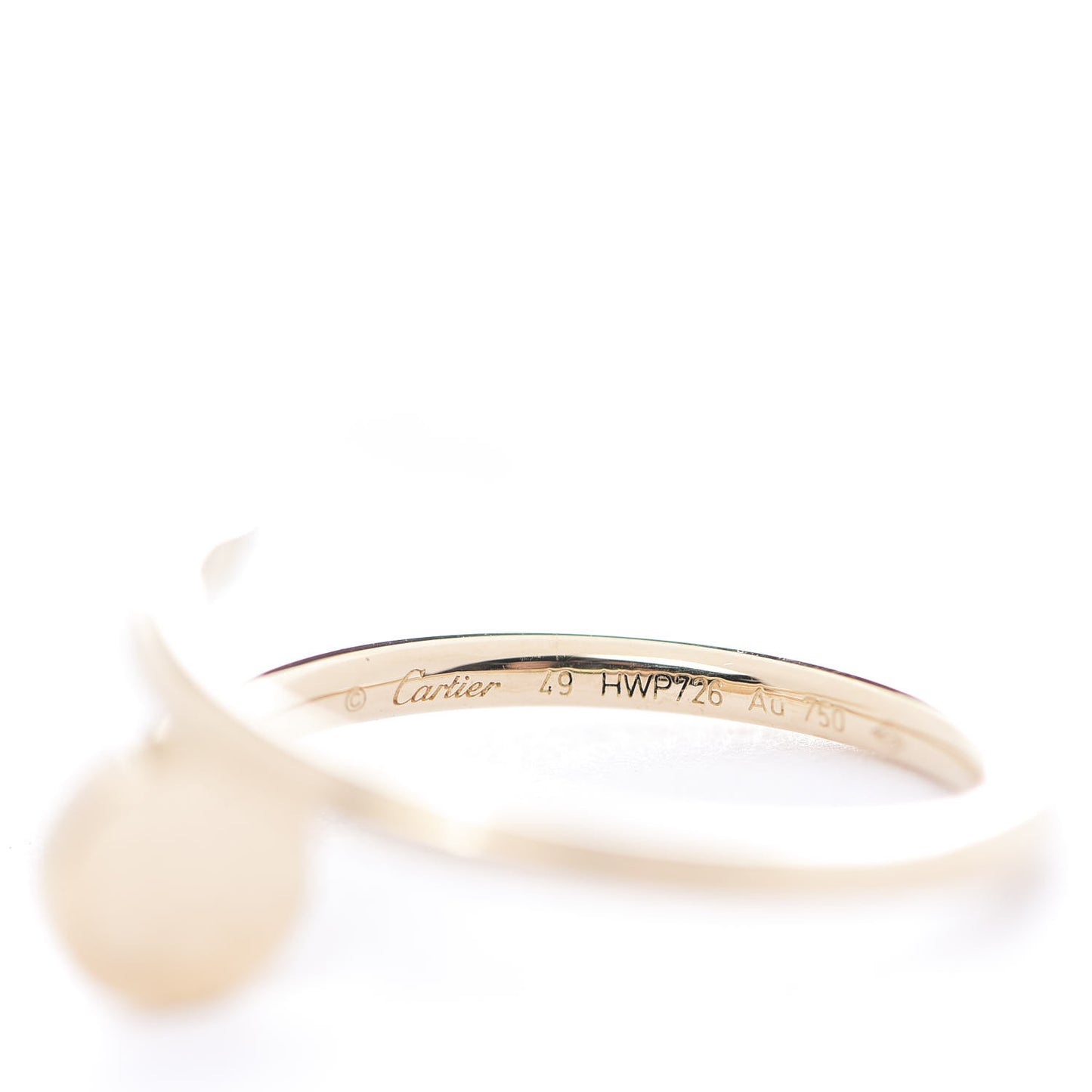 18K Yellow Gold Small Juste Un Clou Ring 49 4.75