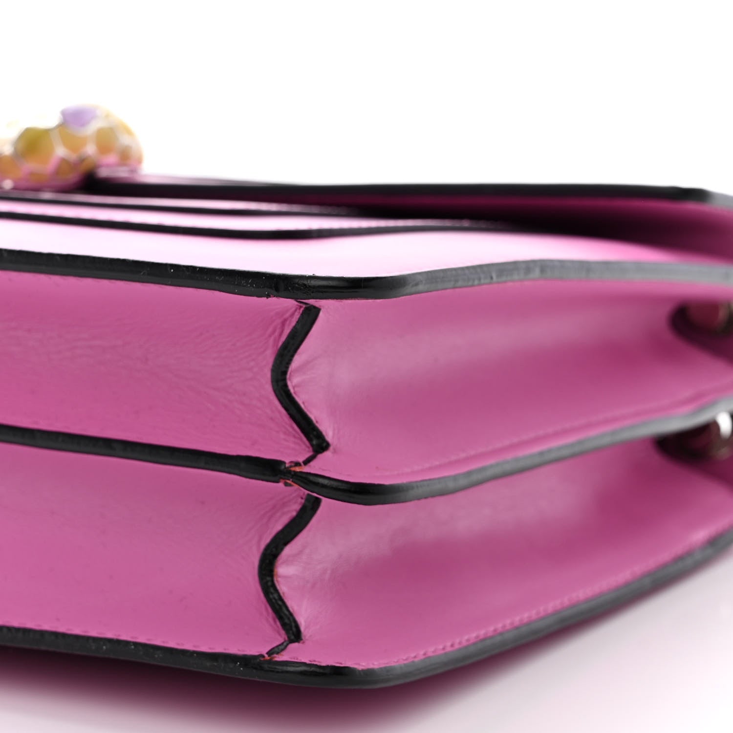 Bulgari Calfskin Serpenti Forever Shoulder Bag Pink 12 of 13