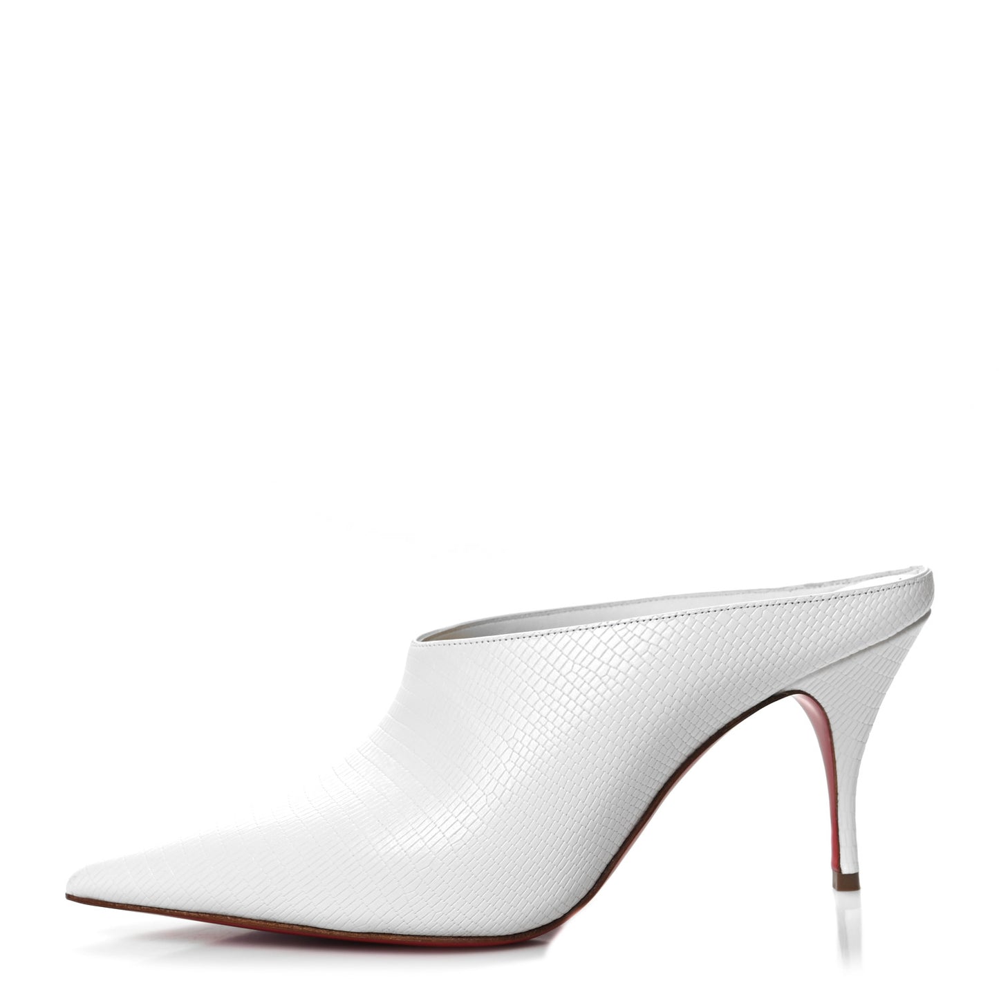 Calfskin Zarli Quart 80 Mules 36.5 White