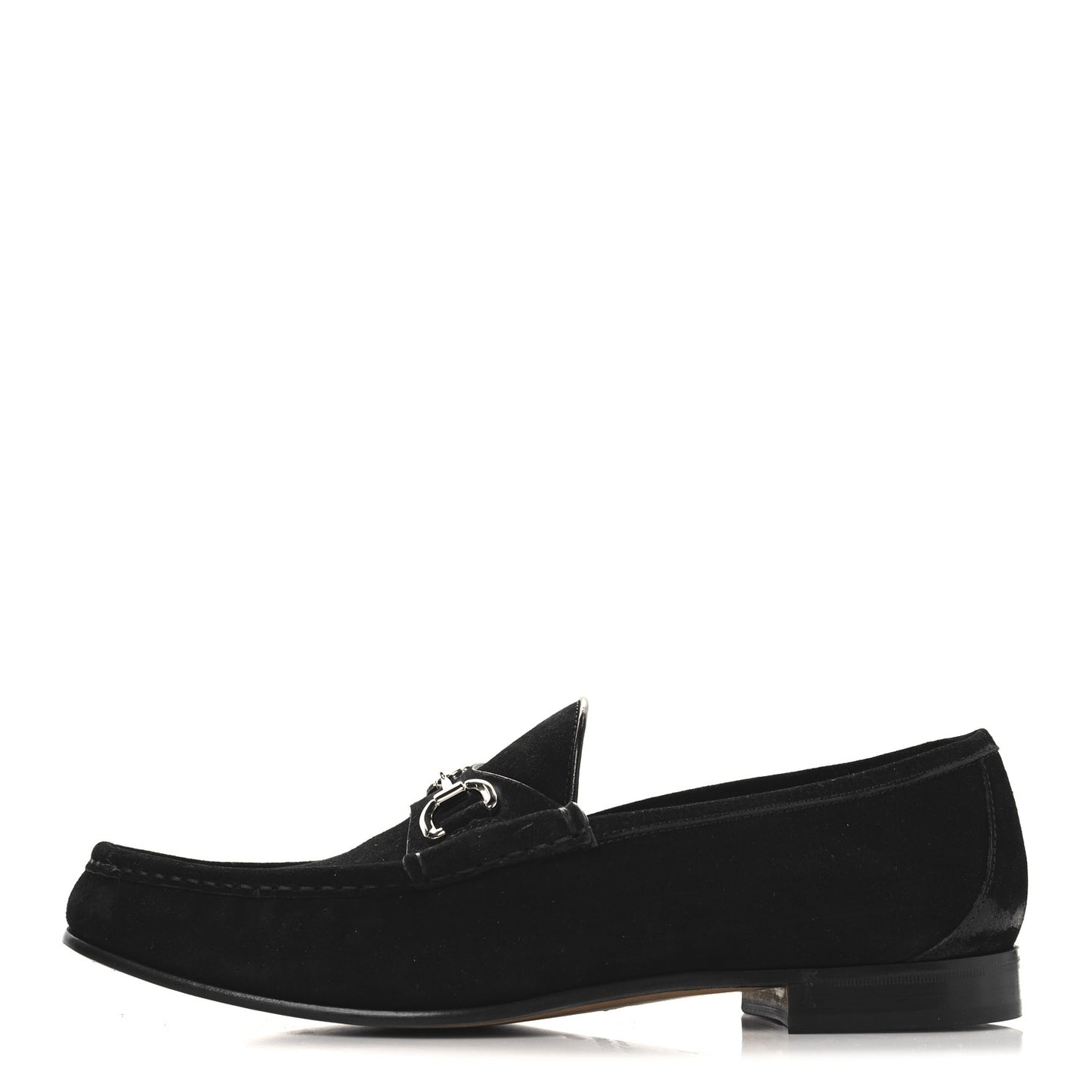Suede Mens 1953 Horsebit Loafers 9 Black