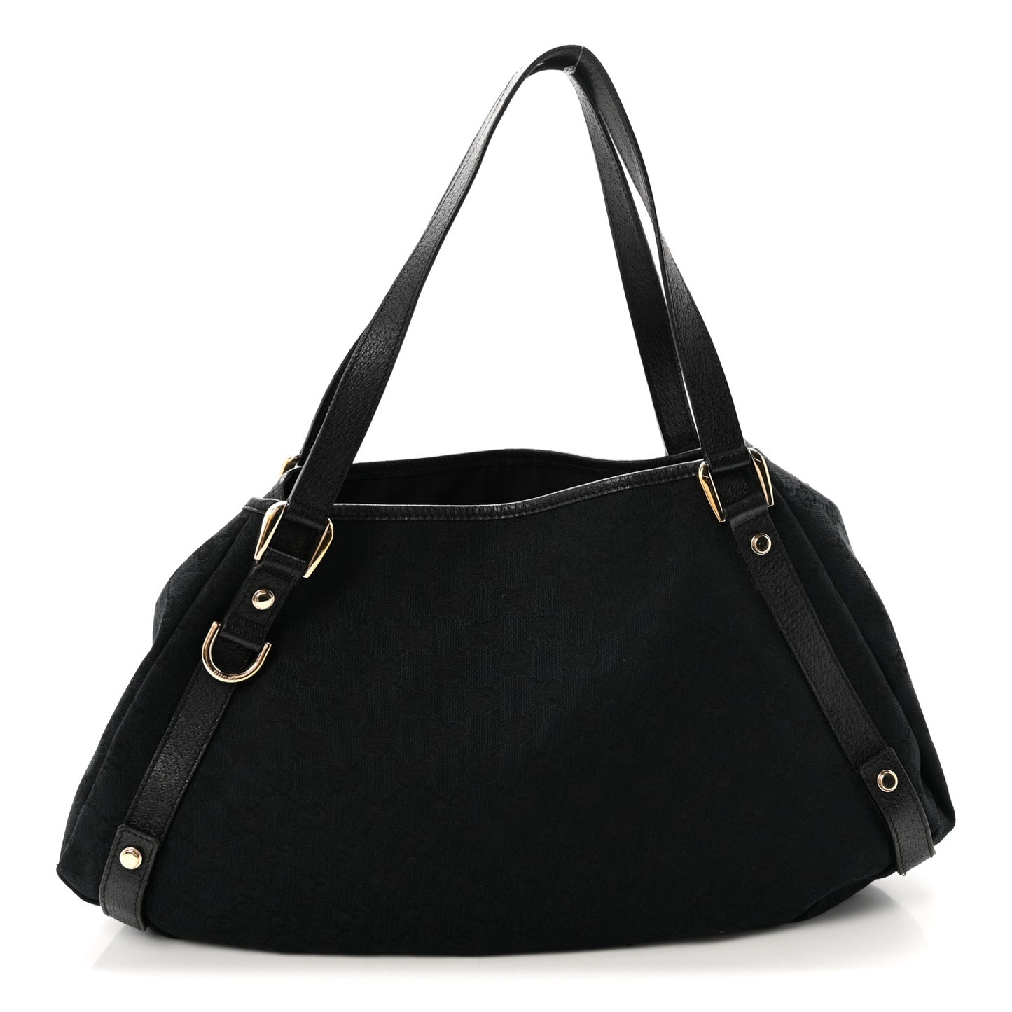 Monogram Medium Abbey Shoulder Bag Black