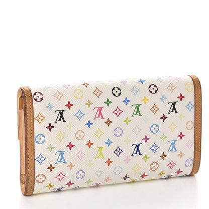 Louis Vuitton Monogram Multicolor Porte Tresor International Wallet White 3 of 7