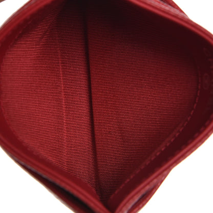 Chanel Caviar Timeless CC Card Holder Wallet Red 5 of 11