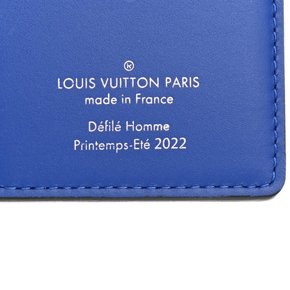 Louis Vuitton Taurillon Illusion Pocket Organizer Bleu Rose 6 of 7