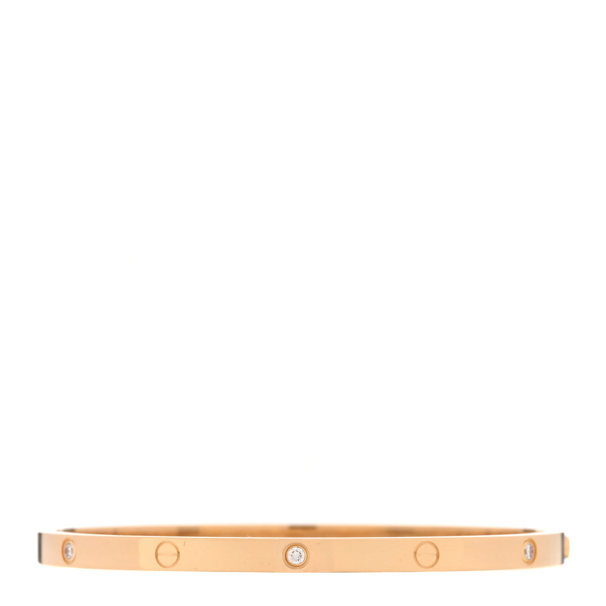Cartier 18K Yellow Gold 6 Diamond Small LOVE Bracelet 16 1 of 5