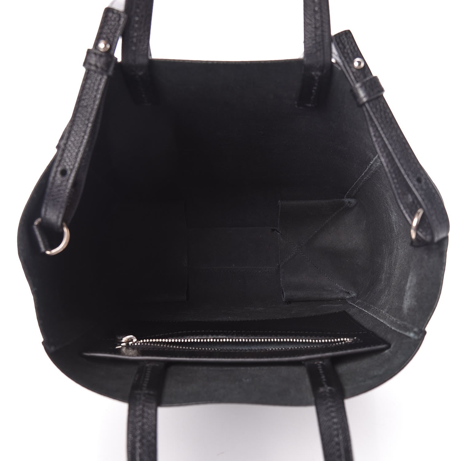 Celine Grained Calfskin Small Vertical Cabas Black 6 of 15