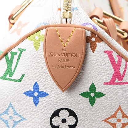 Louis Vuitton Monogram Multicolor Speedy 30 White 6 of 7