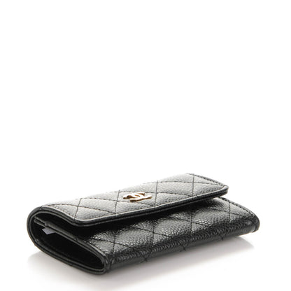 Chanel Caviar Quilted Flap Card Holder Black 4 of 8