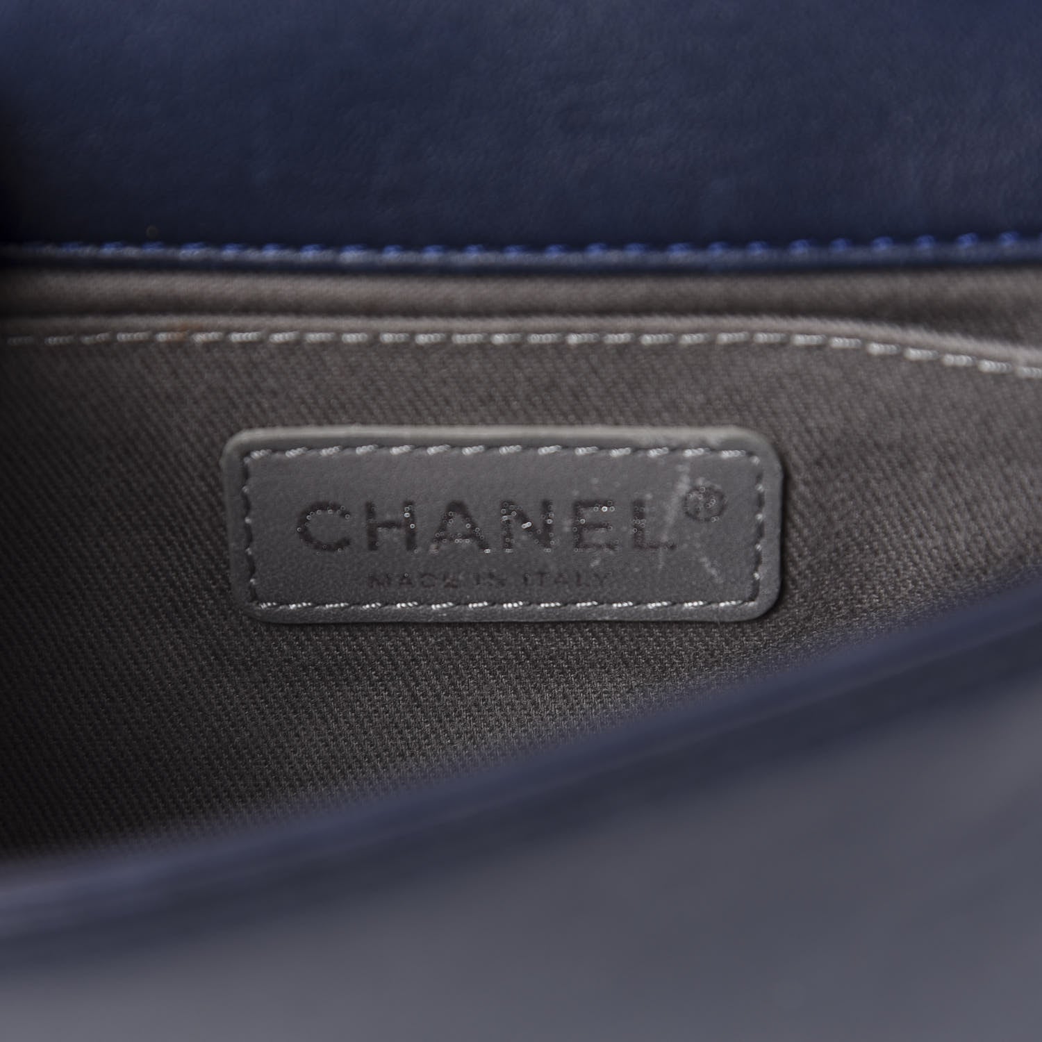 Chanel Velvet Quilted Small Boy Flap Blue 8 of 10