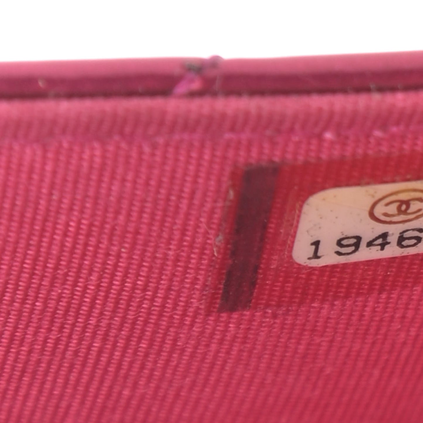 Metallic Patent Calfskin Quilted Boy Wallet On Chain WOC Fuchsia
