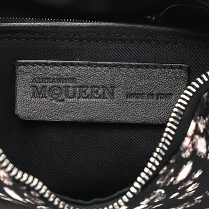 Alexander McQueen Silk Dandelion Print De Manta Clutch Black 6 of 8