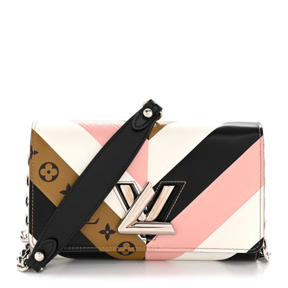 Louis Vuitton Epi Reverse Monogram Twist Chain Wallet Rose Ballerine 1 of 13