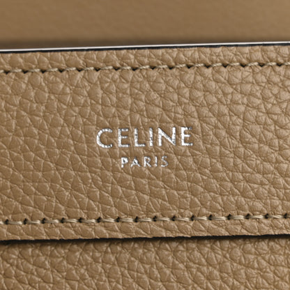 Celine Drummed Calfskin Nano Luggage Dune 6 of 11