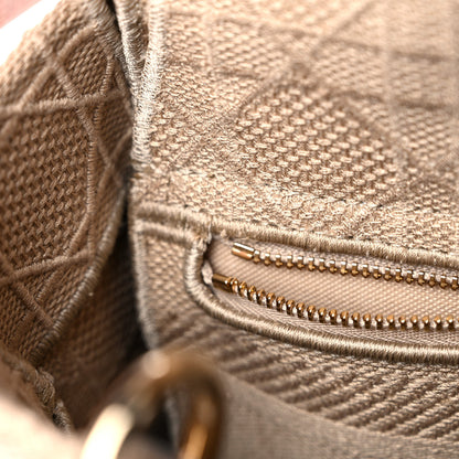 Christian Dior Canvas Embroidered Medium Lady D-Lite Beige 16 of 19