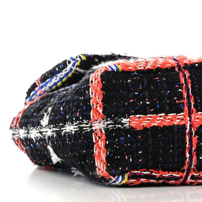 Chanel Tweed Quilted Medium Chanel 19 Flap Black Multicolor 9 of 10