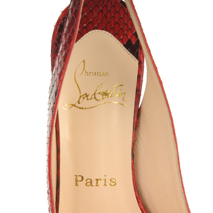 Christian Louboutin Python Horatio 120 Pumps 36 Red 6 of 7