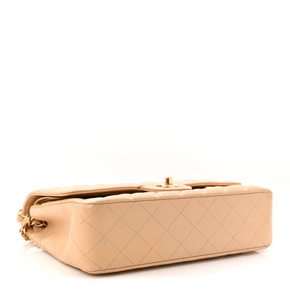 Chanel Caviar Quilted Medium Double Flap Beige 4 of 10