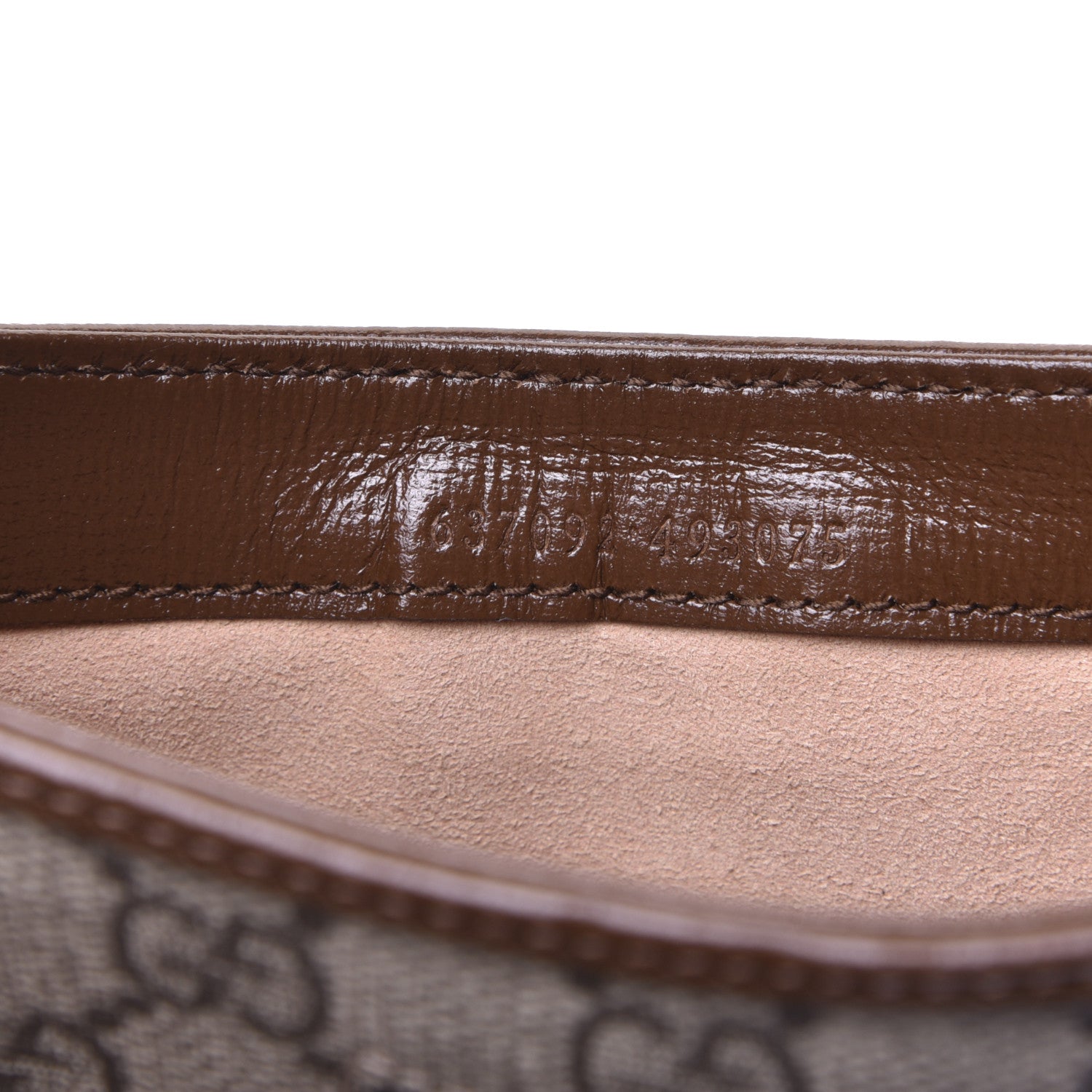 Gucci GG Supreme Monogram Azalea Calfskin Web Mini Jackie 1961 Hobo Beige Ebony Brown Sugar 9 of 14
