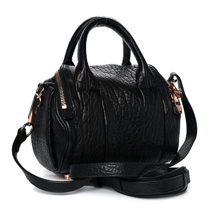 Alexander Wang Pebbled Lambskin Mini Rockie Black Rose Gold Hardware 3 of 10