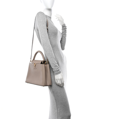 Louis Vuitton LOUIS VUITTON Taurillon Capucines MM Galet 2 of 10