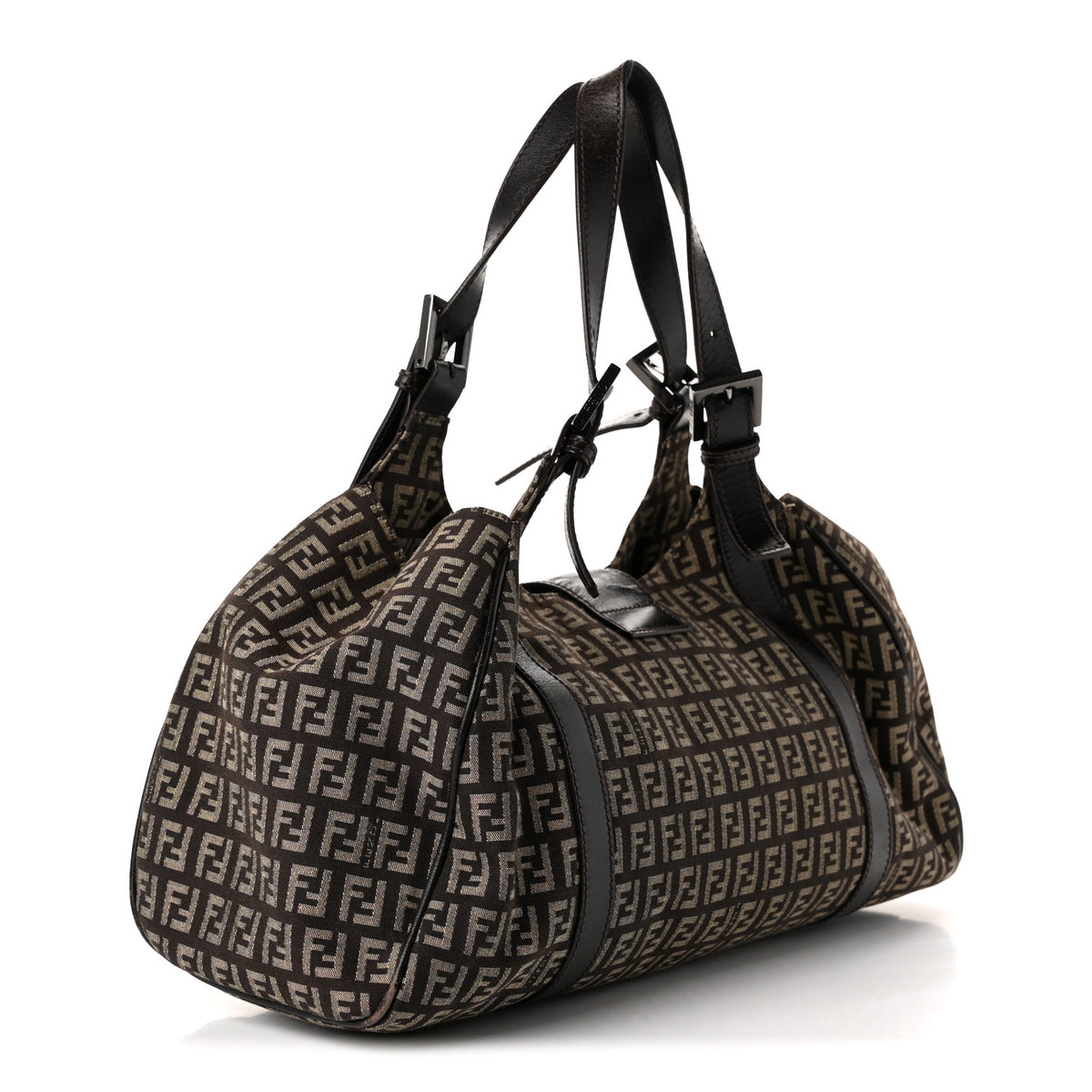 Zucchino Vitello Shoulder Bag Testa di Moro Beige