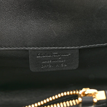 Salvatore Ferragamo Calfskin Medium Studio Bag Black 6 of 11