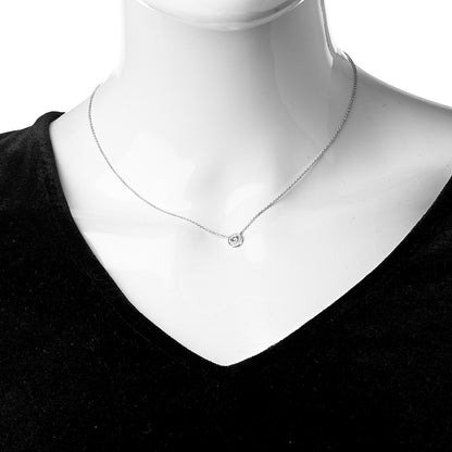 Tiffany Platinum Diamond .14ctw Circlet Pendant Necklace 2 of 5