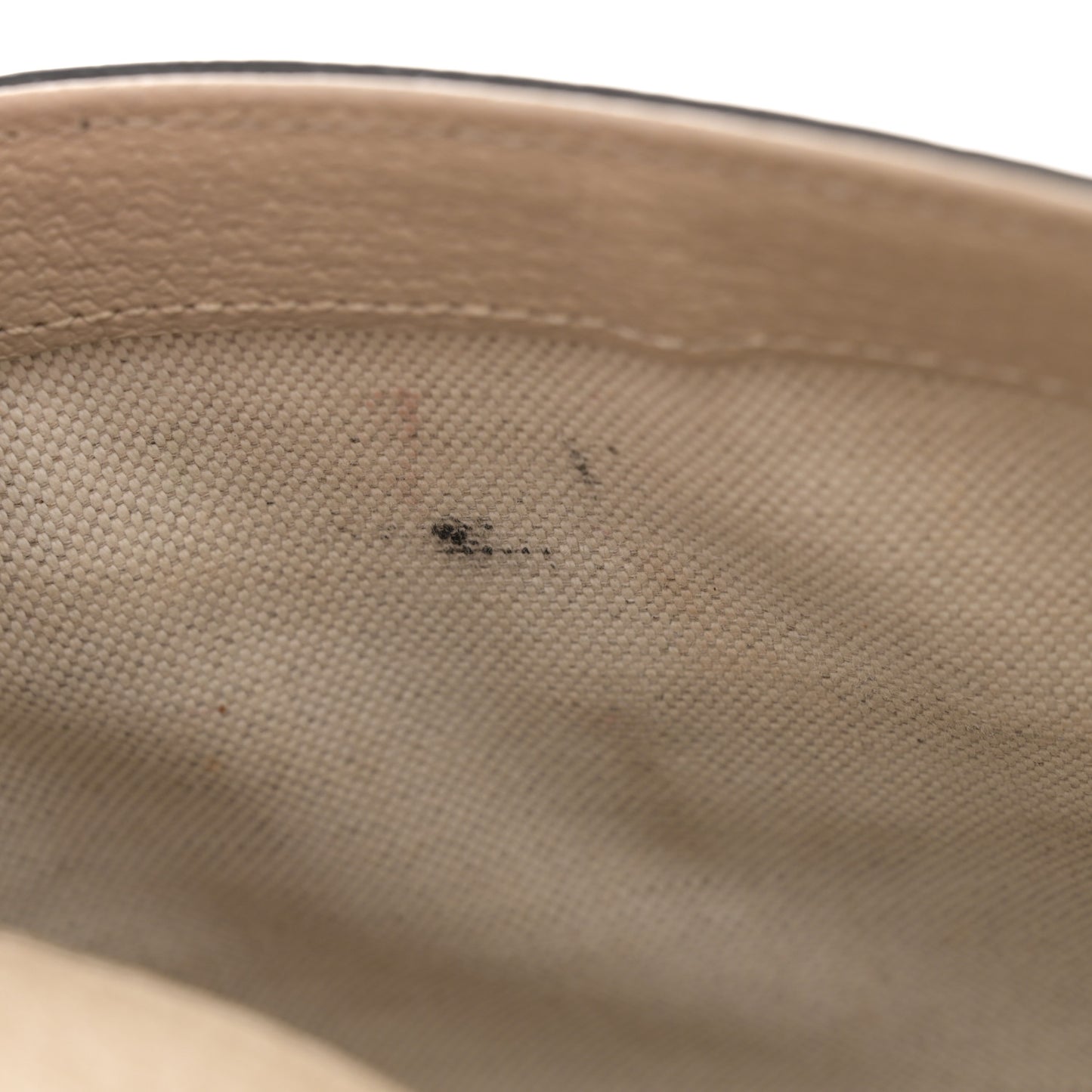 GG Supreme Monogram Textured Dollar Calfskin Web Mini Horsebit 1955 Shoulder Bag Beige Mystic White Oatmeal