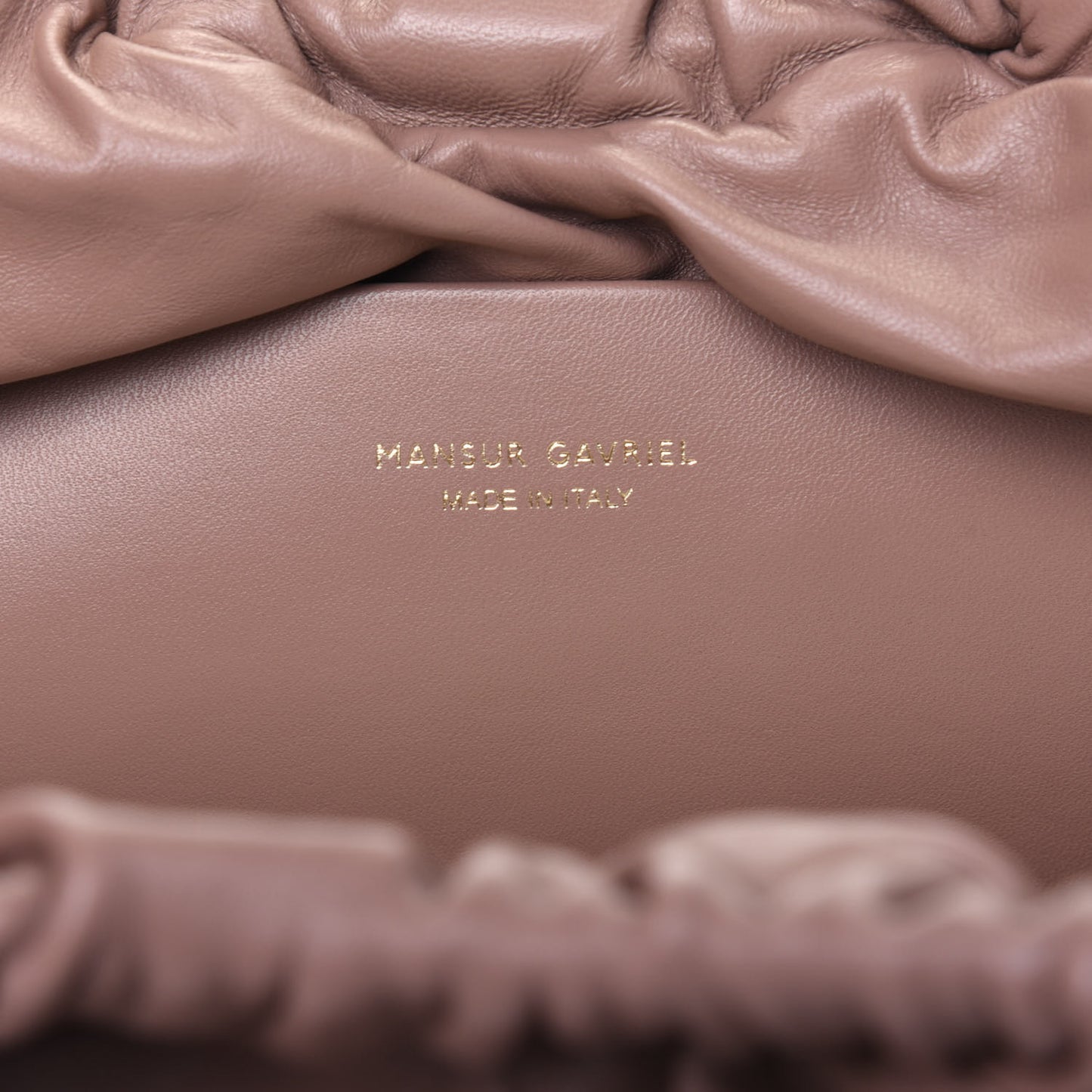Lambskin Cloud Clutch Biscotto