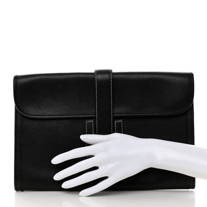 Hermes Evergrain Jige PM Clutch Black 2 of 8