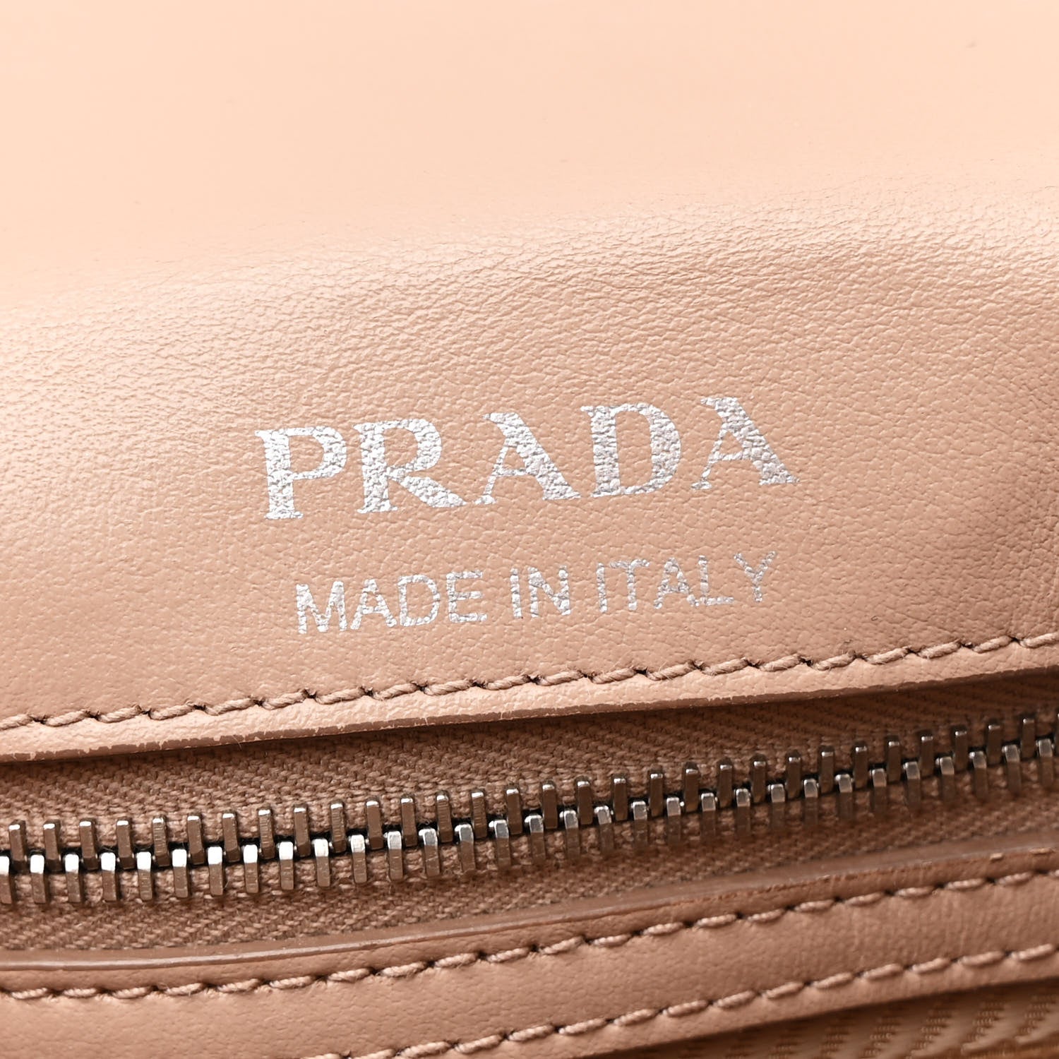 Prada Soft Calfskin Impunture Diagramme Medium Chain Flap Shoulder Bag Cipria 5 of 9