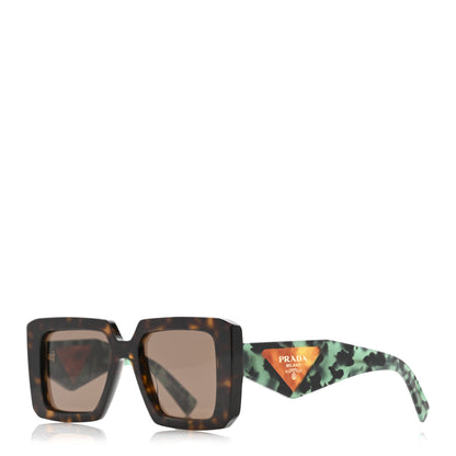Prada Acetate Symbole Sunglasses SPR 23Y Red Tortoise 1 of 9