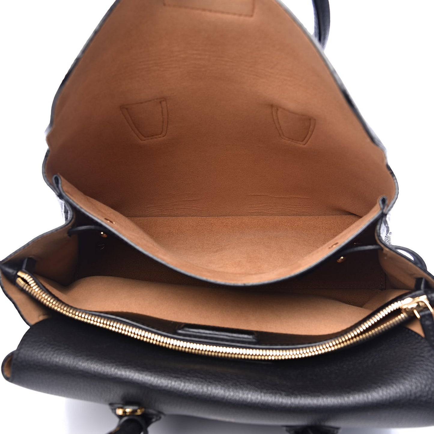 Grained Calfskin Medium Milla Tote Black