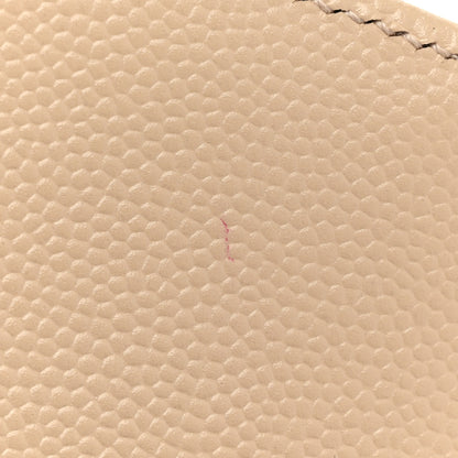 Saint Laurent Grain De Poudre Matelasse Chevron Monogram Envelope Chain Wallet Nude Powder 8 of 12