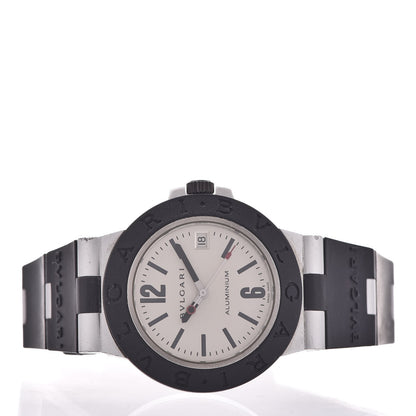 Bulgari Aluminum Rubber 38mm Diagono Quartz Watch 3 of 6