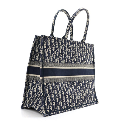 Christian Dior Oblique Large Book Tote Blue Multicolor 3 of 9