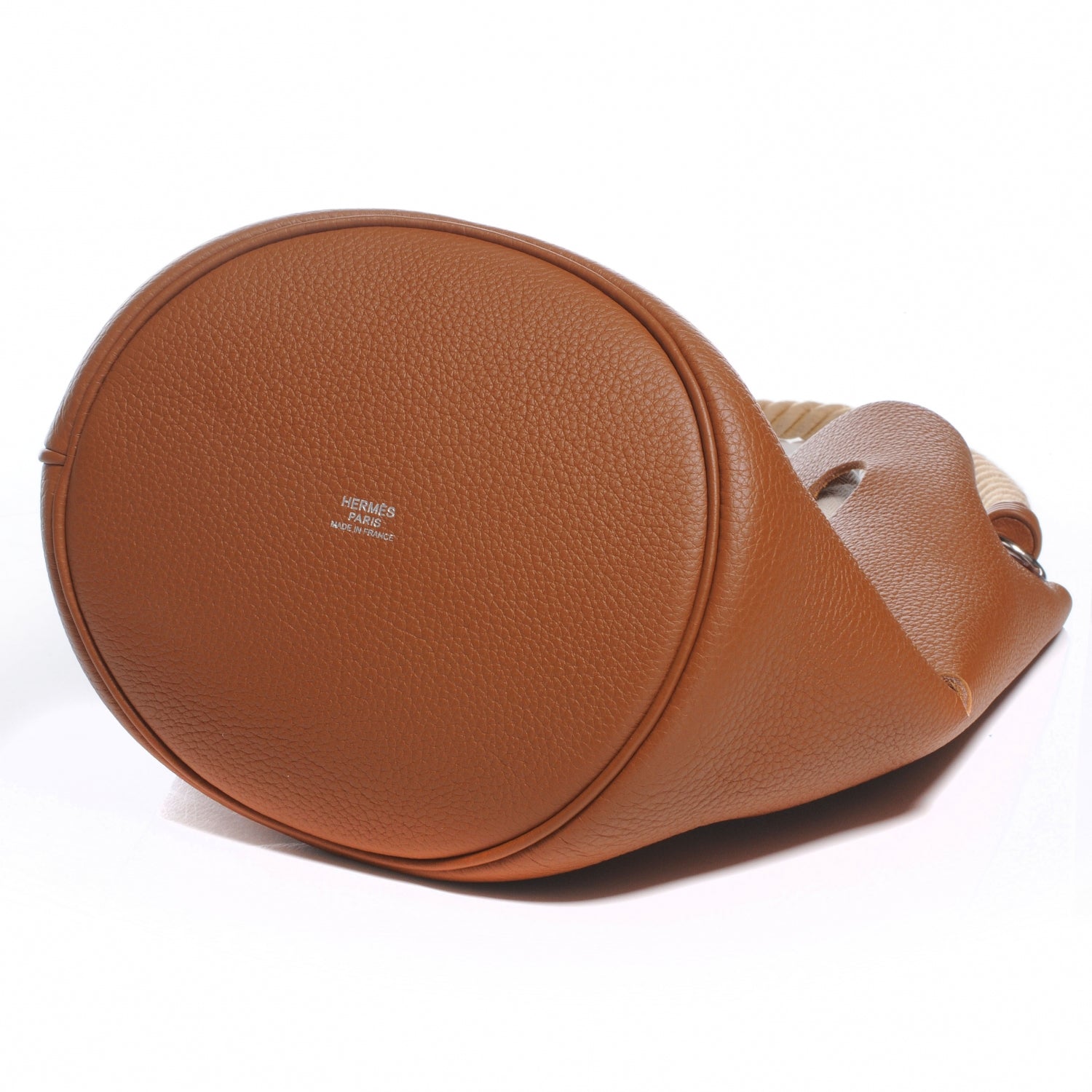Hermes Taurillon Clemence Mangeoire Rope Bag Gold 5 of 7