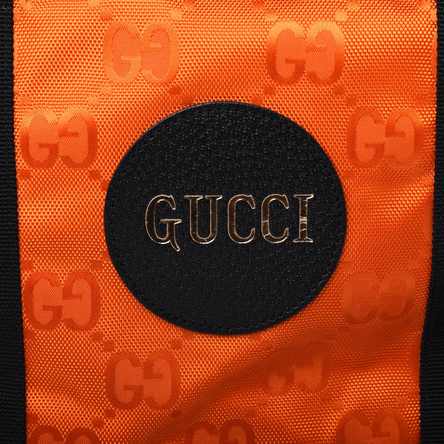 Econyl Nylon Monogram Off The Grid Duffle Bag Carrot Orange Black