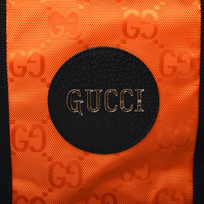 Gucci Econyl Nylon Monogram Off The Grid Duffle Bag Carrot Orange Black 13 of 14