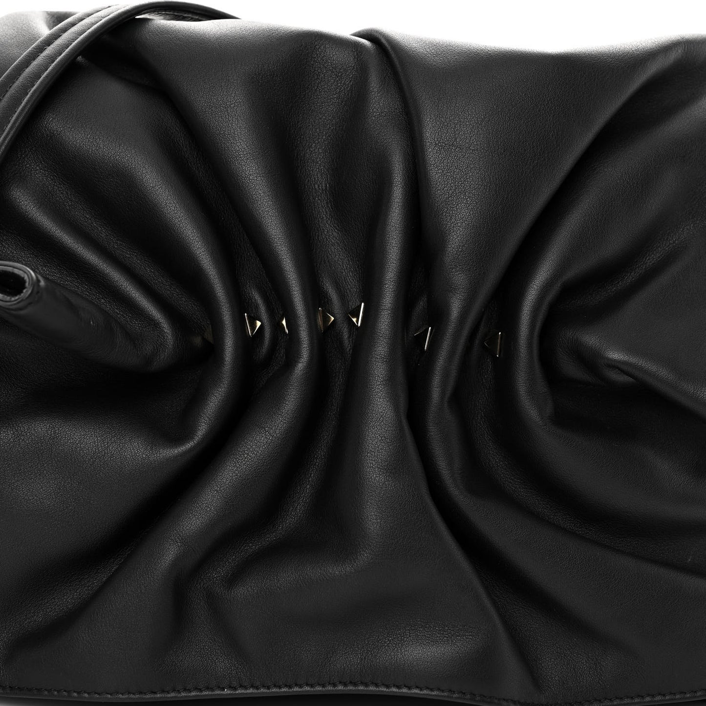 Smooth Calfskin Bloomy Crossbody Bag Black