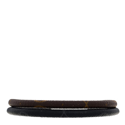 Louis Vuitton Monogram Eclipse Keep It Double Bracelet 19 2 of 8