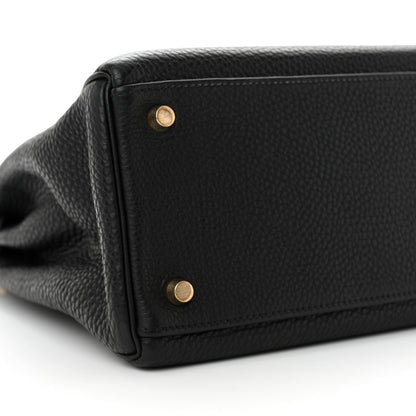 Hermes Togo Kelly Retourne 32 Black 9 of 18