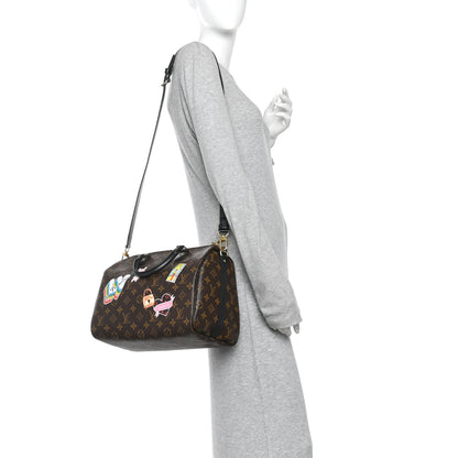 Louis Vuitton Monogram My World Tour Speedy Bandouliere 30 Black 2 of 10