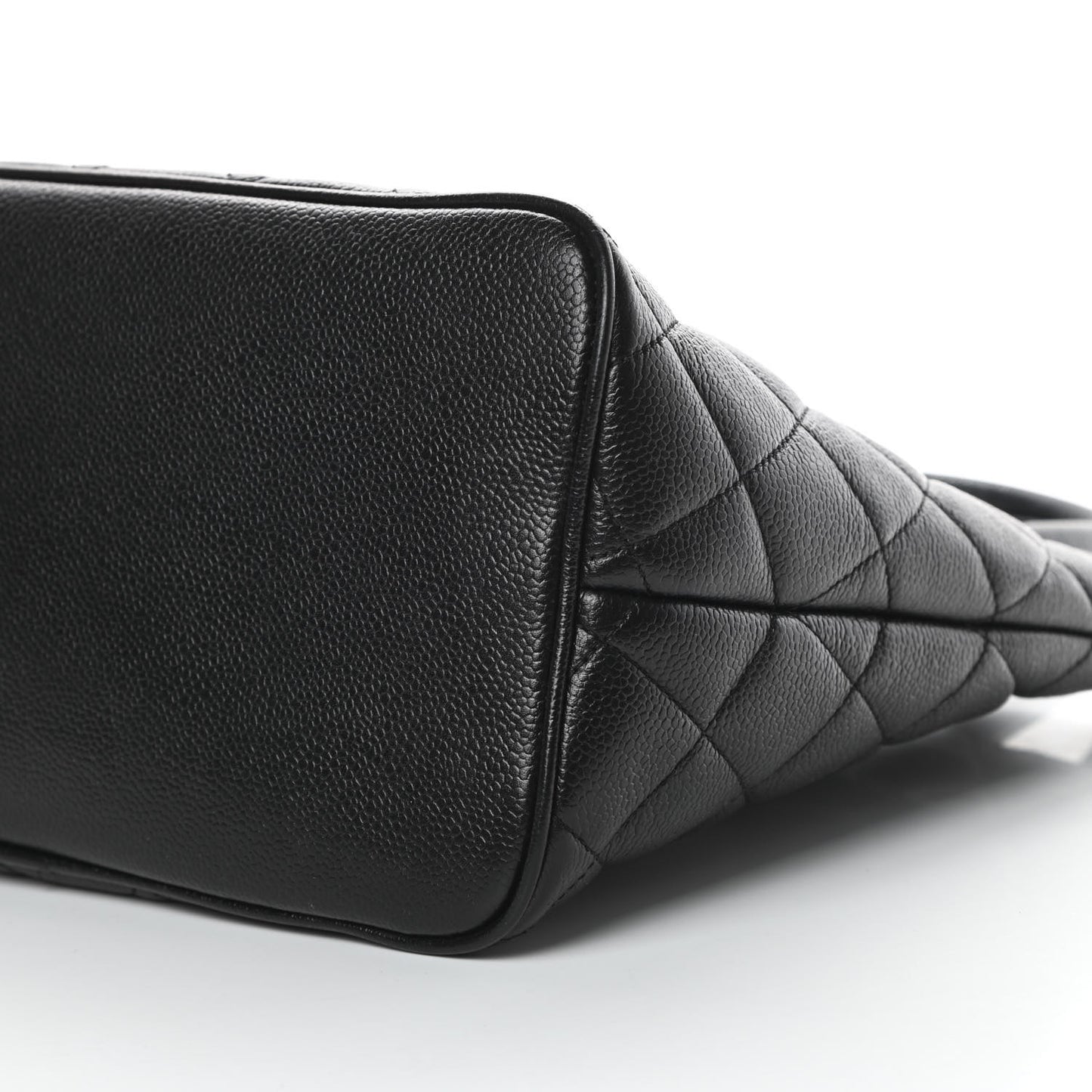 Caviar Quilted Medallion Tote Black
