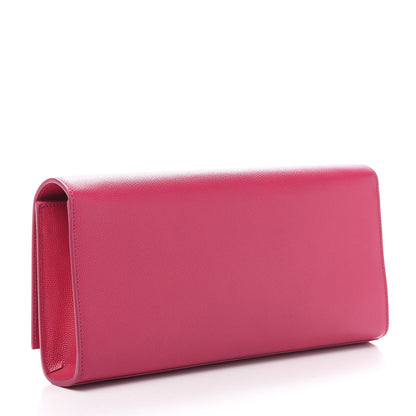 Saint Laurent Grain De Poudre Classic Monogram Cassandre Clutch Lipstick Fuchsia 3 of 10