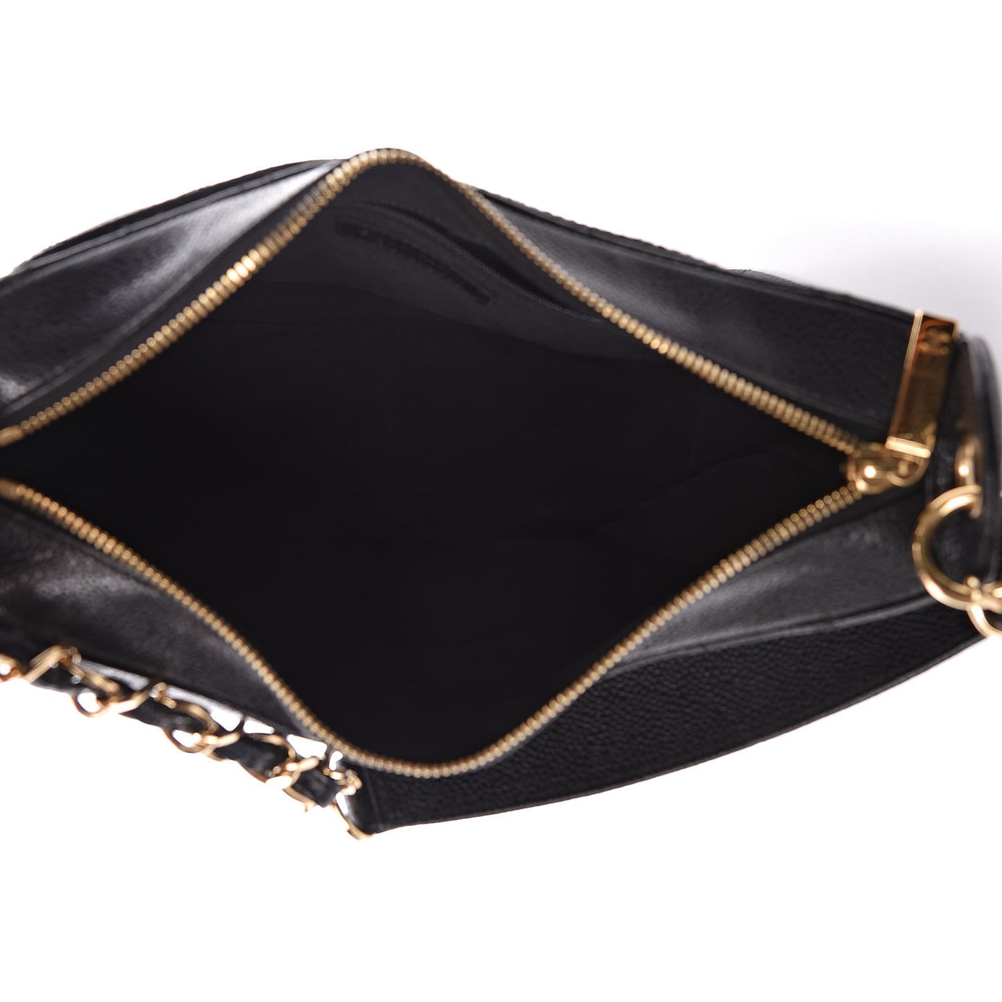 Caviar Quilted Timeless CC Shoulder Bag Black