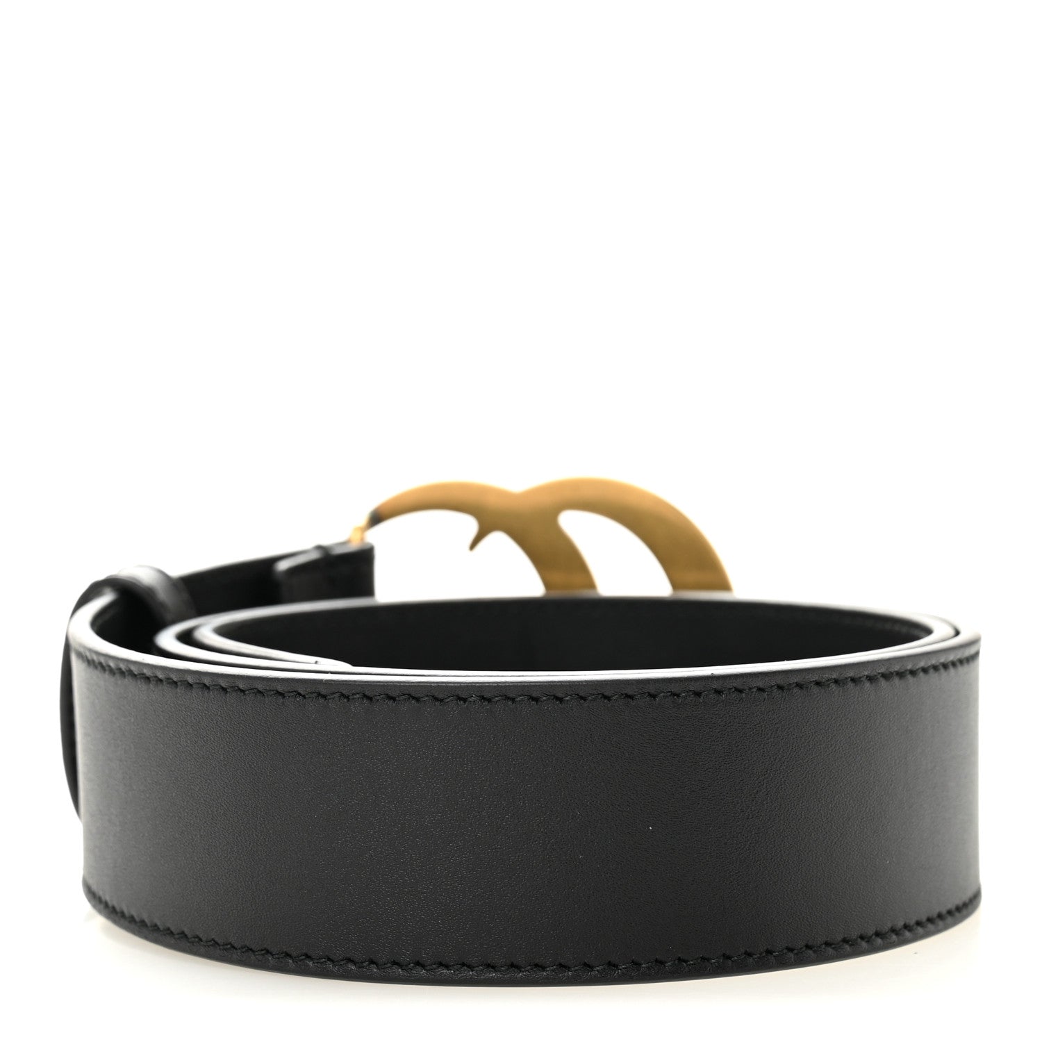 Gucci Calfskin Double G 40mm Belt 75 30 Black 2 of 5
