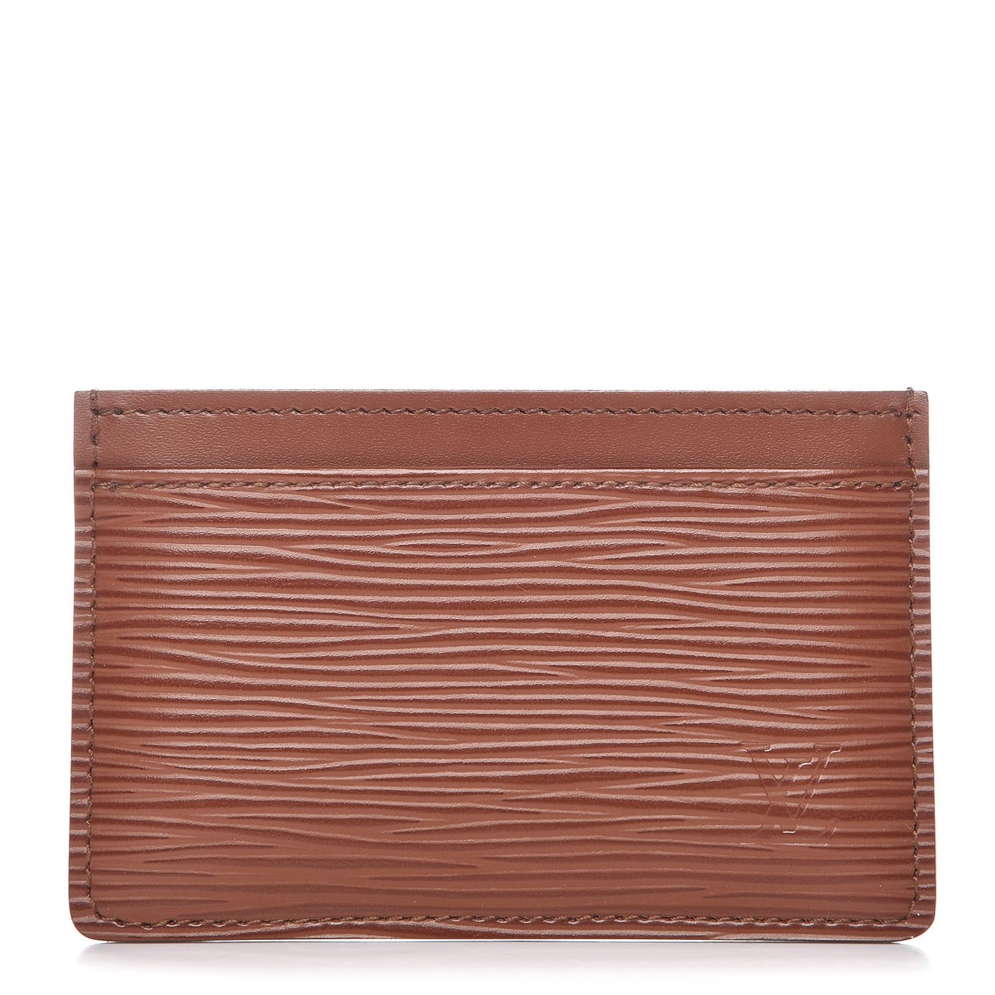 Epi Card Holder Cannelle